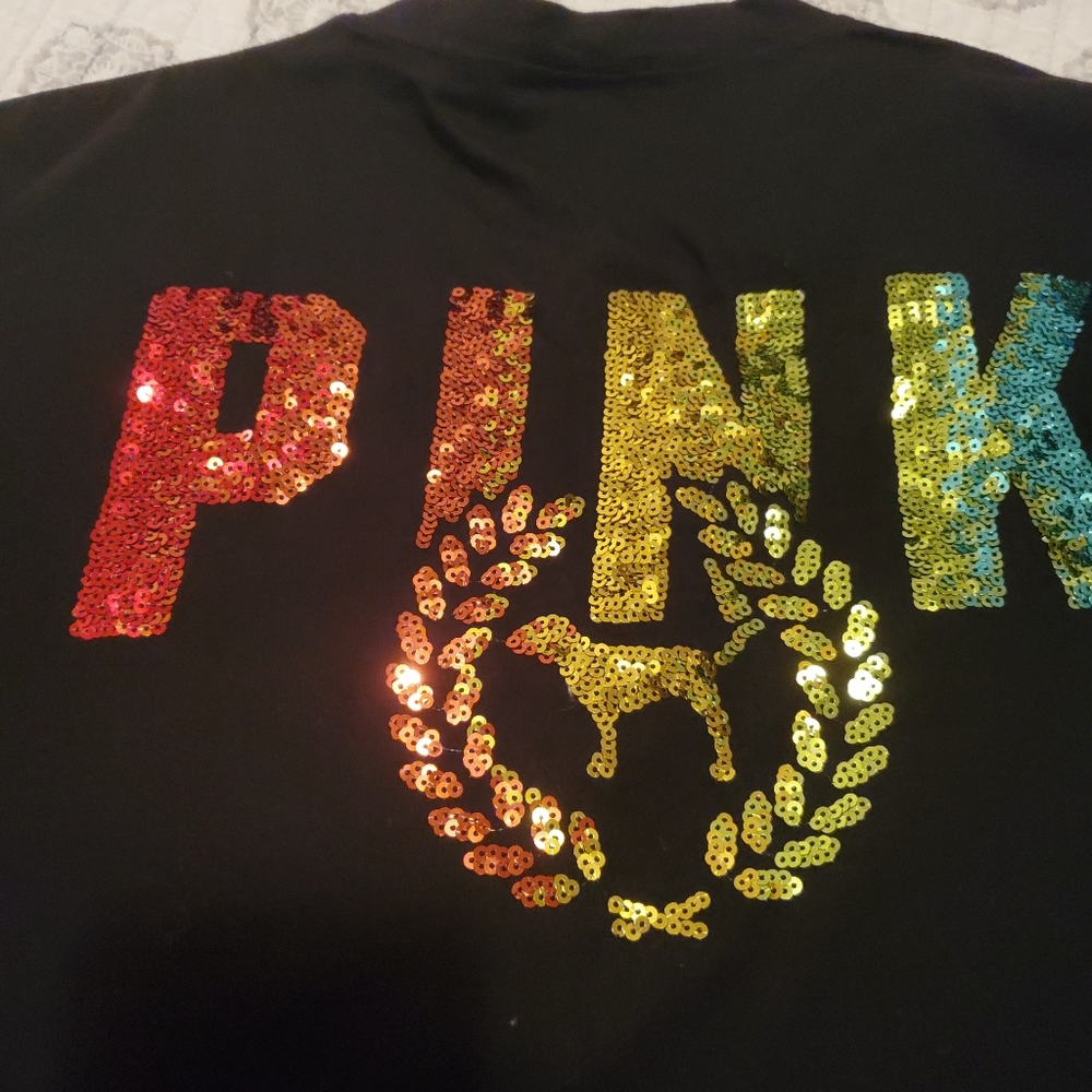 PINK VS  LS BLING TSHIRT